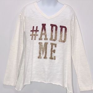 EPIC THREAD GLITTER GRAFFIC # ADD ME SHIRT.